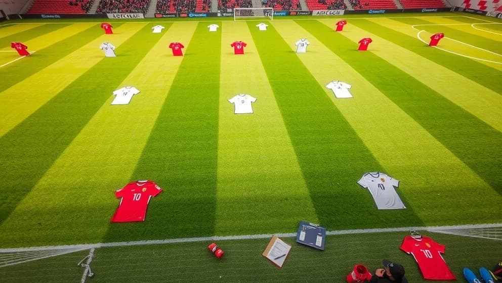 Opstilling for Danmarks fodbold mod Nordirland